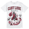 Jordan 1 Retro High '85 OG Metallic Burgundy DopeSkill T-Shirt Cant Lose Graphic Streetwear - WHite 