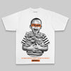 Orange Oversize Print Scared Money Don't Make No Money DopeSkill Graphic Premium T-shirt Streetwear - White
