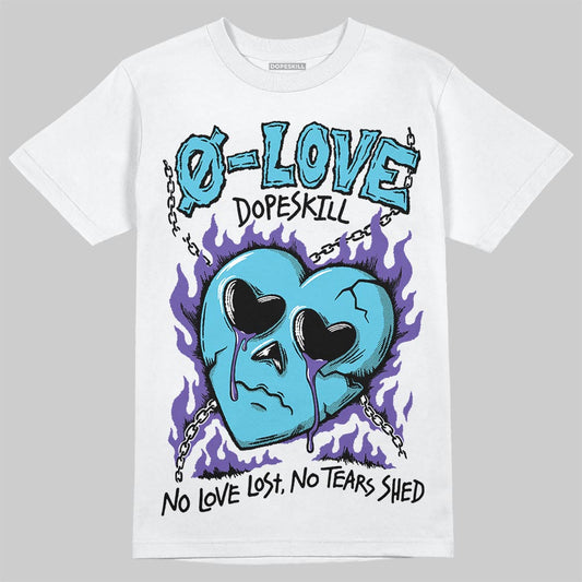 Jordan 8 Retro 'Aqua' 2025 DopeSkill T-Shirt Crying Heart Graphic Streetwear - White
