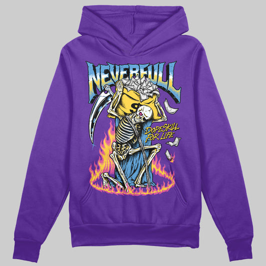 PURPLE Sneakers DopeSkill Purple Hoodie Sweatshirt Heartless Graphic Streetwear