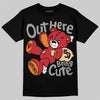 Jordan 5 Sunset DopeSkill T-Shirt Out Here Being Cute Graphic Streetwear - Black