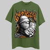 Olive Sneakers DopeSkill T-Shirt New Get Rich Graphic Streetwear - Military Green