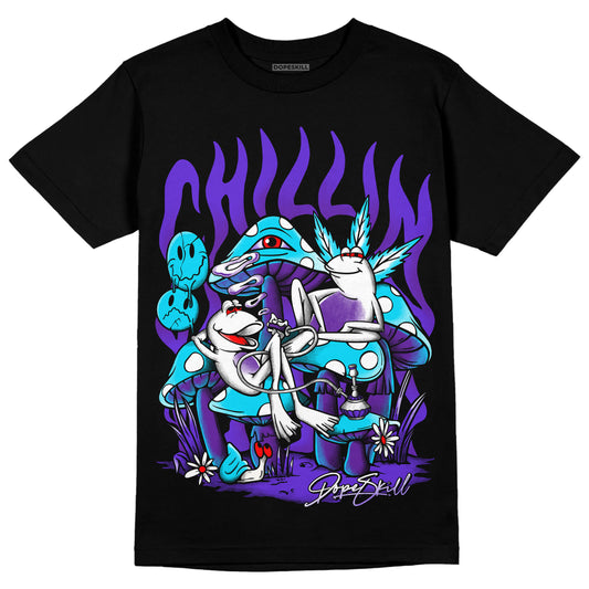 Jordan 6 "Aqua" DopeSkill T-Shirt Chillin Graphic Streetwear - Black