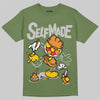 Olive Sneakers DopeSkill T-Shirt Self Made Graphic Streetwear - Military Green