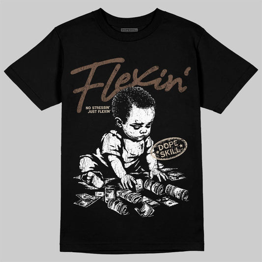 A Ma Maniére x Air Jordan 4 “Dark Mocha” DopeSkill T-Shirt Flexin' Graphic Streetwear - Black