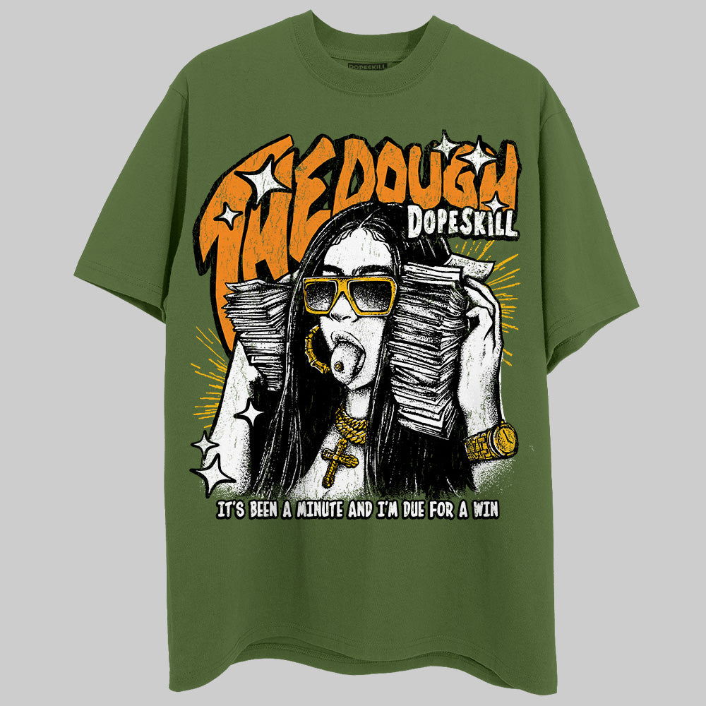 Olive Sneakers DopeSkill T-Shirt The Dough Graphic Streetwear - Military Green