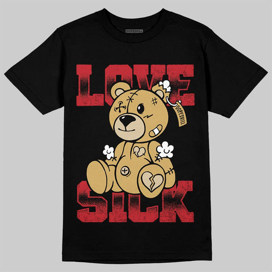 Jordan 4 Retro “Pizza” DopeSkill T-Shirt Love Sick Graphic Streetwear - black