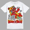 Red Sneakers DopeSkill T-shirt Born To Be Rich Graphic Streetwear - White