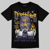 Jordan 4 Retro Lakers DopeSkill T-Shirt Drip Harder Graphic Streetwear - Black