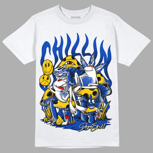 Jordan 14 “Laney” DopeSkill T-Shirt Chillin Graphic Streetwear - White