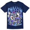 Jordan 5 SE “Georgetown” DopeSkill Midnight Navy T-Shirt Chillin Graphic Streetwear