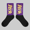 Field Purple 12s DopeSkill Sublimated Socks Hustle Graphic