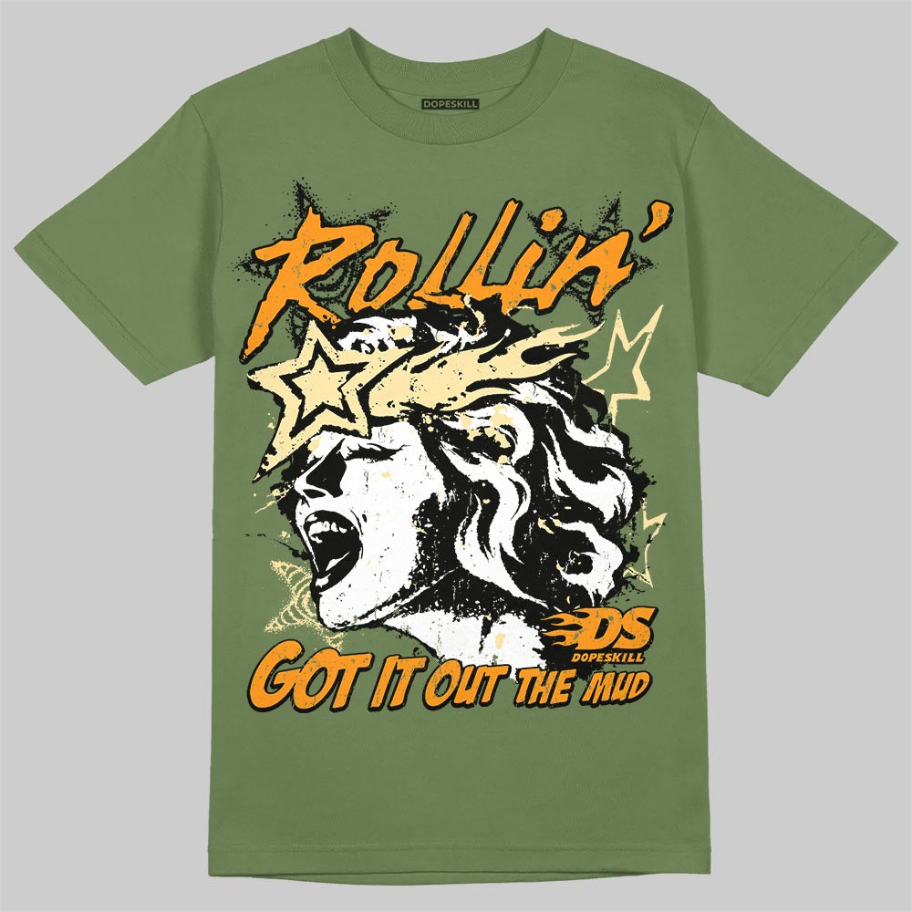 Olive Sneakers DopeSkill T-Shirt Got It Out The Mud Graphic Streetwear - Military Green