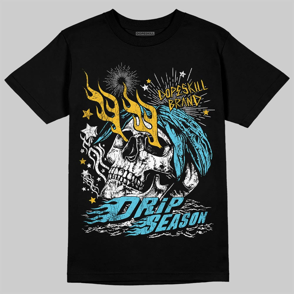 Jordan 11 Retro Gamma Blue (2025) DopeSkill T-Shirt Drip Season Graphic Streetwear - Black