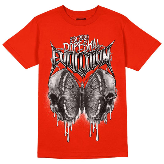 Yeezy Foam Runner Red Dopeskill Vermillion Red T-shirt DopeSkill Evolution Graphic Streetwear