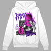 Jordan 13 Court Purple DopeSkill Hoodie Sweatshirt Drip'n Never Tripp'n Graphic Streetwear - White