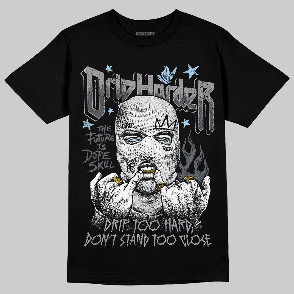 Jordan 5 Retro Wolf Grey (2026) DopeSkill T-Shirt Drip Harder Graphic Streetwear - Black
