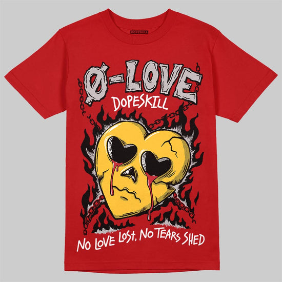 Jordan 14 Retro Ferrari (2025) DopeSkill T-Shirt Crying Heart Graphic Streetwear - Red
