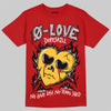 Jordan 14 Retro Ferrari (2025) DopeSkill T-Shirt Crying Heart Graphic Streetwear - Red