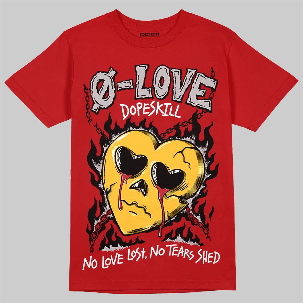 Jordan 14 Retro Ferrari (2025) DopeSkill T-Shirt Crying Heart Graphic Streetwear - Red