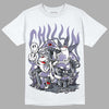 Jordan 5 Retro Low Indigo Haze DopeSkill T-Shirt Chillin Graphic Streetwear  - White 