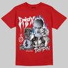 Jordan 5 Retro Fire Red Black Tongue (2025) DopeSkill T-Shirt Drip'n Never Tripp'n Graphic Streetwear - Red