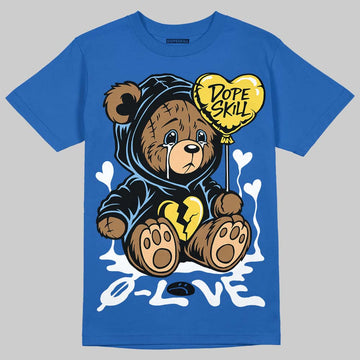 Air Foamposite One “International Blue” DopeSkill Royal T-shirt Broken Bear Graphic Streetwear 