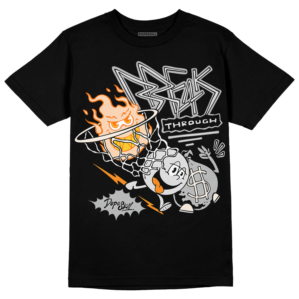 Dunk Low Cool Grey DopeSkill T-Shirt Break Through Graphic Streetwear - Black