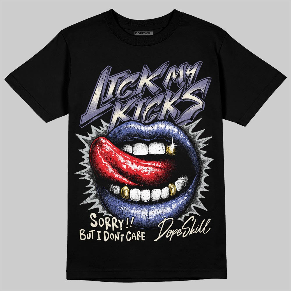 Air Max 90 x Patta Sapphire and Particle Grey DopeSkill T-Shirt Lick My Kicks Graphic Streetwear - Black