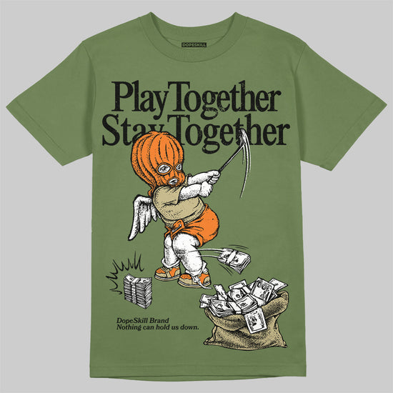 Olive Sneakers DopeSkill Olive T-Shirt Play together, Stay together Graphic Streetwear