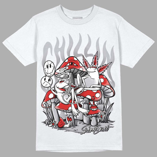 Jordan 13 “Wolf Grey” DopeSkill T-Shirt Chillin Graphic Streetwear - White