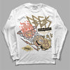 TAN Sneakers DopeSkill Long Sleeve T-Shirt Break Through Graphic Streetwear - White