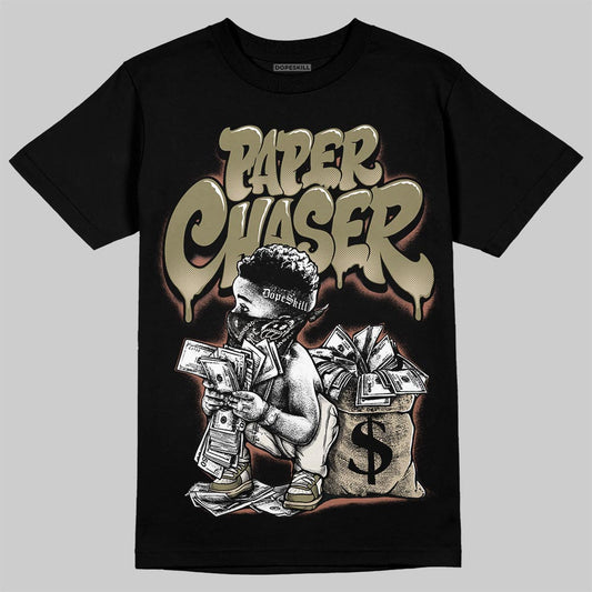 Jordan 6 Retro Neutral Olive DopeSkill T-Shirt Paper Chaser Boy Graphic Streetwear - Black