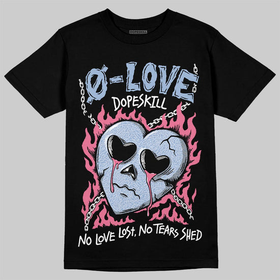 Jordan 3 GS “Cobalt Bliss” DopeSkill T-Shirt Crying Heart Graphic Streetwear - Black