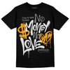 Dunk Low Cool Grey DopeSkill T-Shirt No Money No Love Typo Graphic Streetwear - Black