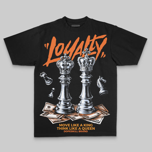 Orange Sneakers Oversize Print 'Loyalty' DopeSkill Graphic T-shirt Streetwear - Black