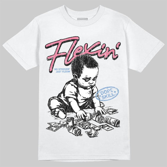 Jordan 1 High OG "Self-Expression" DopeSkill T-Shirt Flexin' Graphic Streetwear - White 