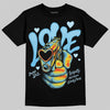 Jordan 11 Retro Legend Blue DopeSkill T-Shirt Love Shot Graphic Streetwear - Black