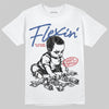 Jordan Spizike Low “Storm Blue” DopeSkill T-Shirt Flexin' Graphic Streetwear - White