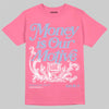 Jordan 3 GS “Cobalt Bliss” DopeSkill T-Shirt Money Is Our Motive Typo Graphic Streetwear - Safety Pink