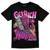 Jordan 4 GS “Hyper Violet” DopeSkill T-Shirt Get Rich Graphic Streetwear - Black