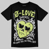 Jordan 4 GS “Light Lemon Twist” DopeSkill T-Shirt Crying Heart Graphic Streetwear  black