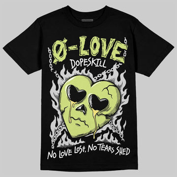 Jordan 4 GS “Light Lemon Twist” DopeSkill T-Shirt Crying Heart Graphic Streetwear  black