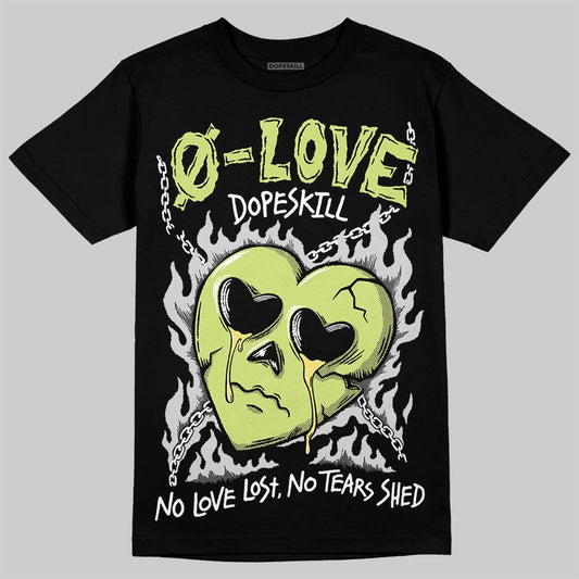 Jordan 4 GS “Light Lemon Twist” DopeSkill T-Shirt Crying Heart Graphic Streetwear  black