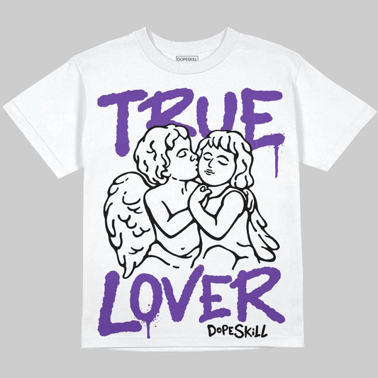PURPLE Sneakers DopeSkill Oversize Print T-Shirt True Lover Graphic Streetwear