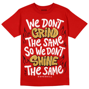 Red Sneakers DopeSkill Red T-shirt Grind Shine Graphic Streetwear