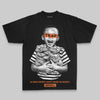 Orange Oversize Print Scared Money Don't Make No Money DopeSkill Graphic Premium T-shirt Streetwear - Black