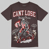 SoleFly x Air Jordan 12 Retro SP 'Cafecito/Baroque Brown' DopeSkill T-Shirt Cant Lose Graphic Streetwear - Dark Chocolate