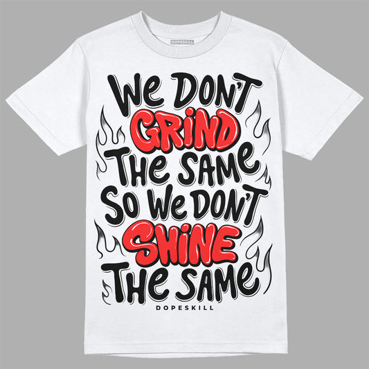 Jordan Spizike Low Bred DopeSkill T-Shirt Grind Shine Graphic Streetwear - White 