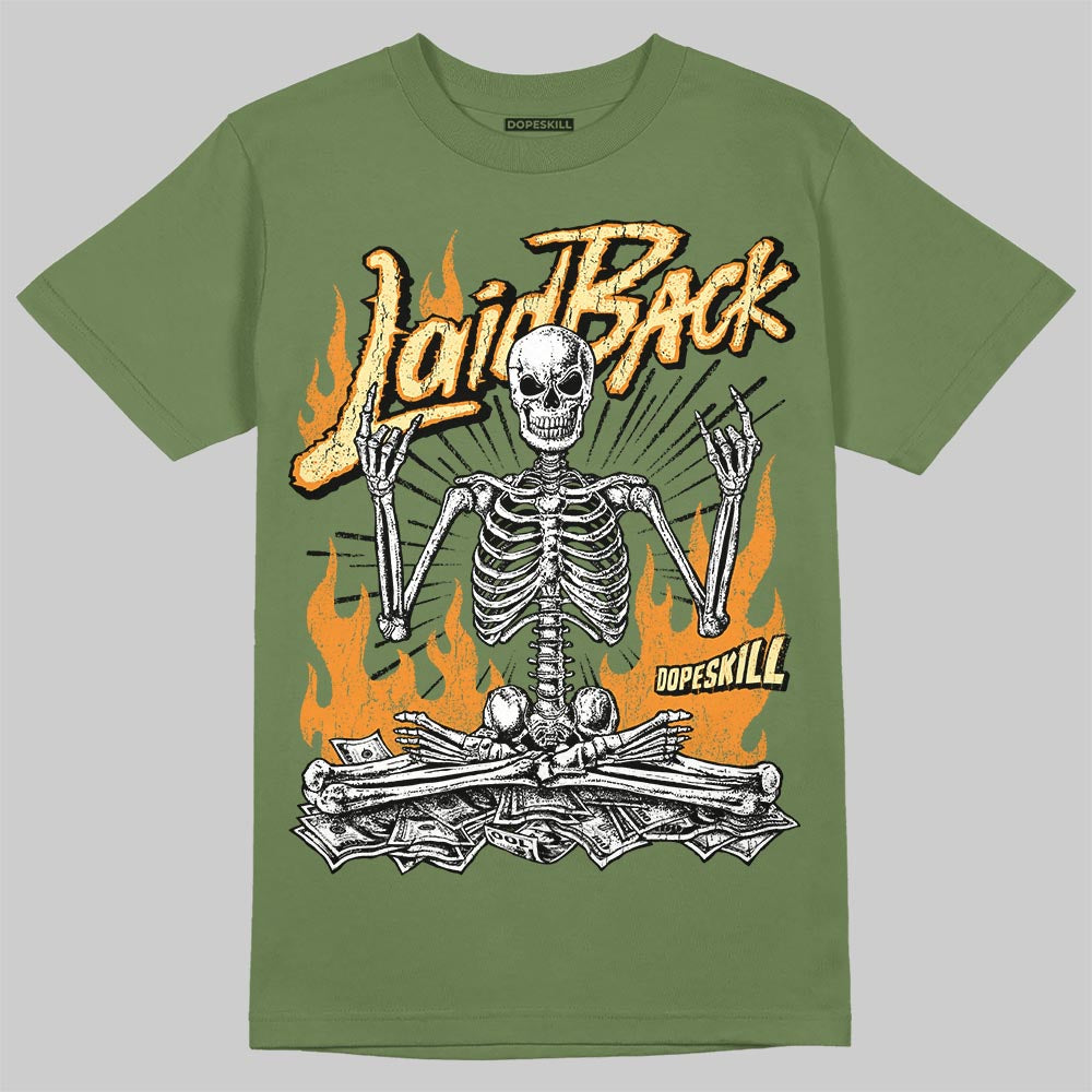 Olive Sneakers DopeSkill T-Shirt Laid Back Graphic Streetwear - Military Green